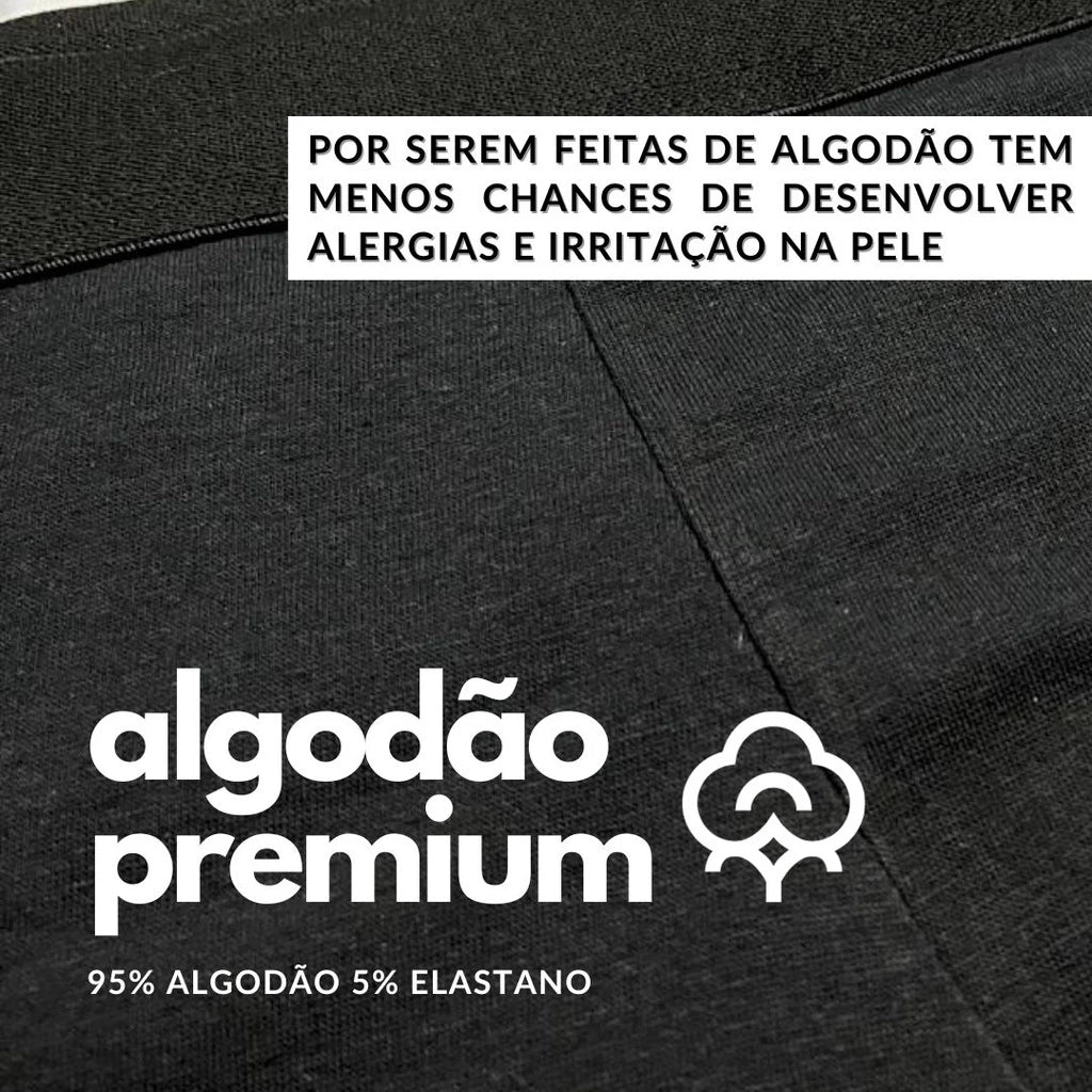Kit com 5 Cuecas de Algodão Masculinas Conforto e Qualidade Premium