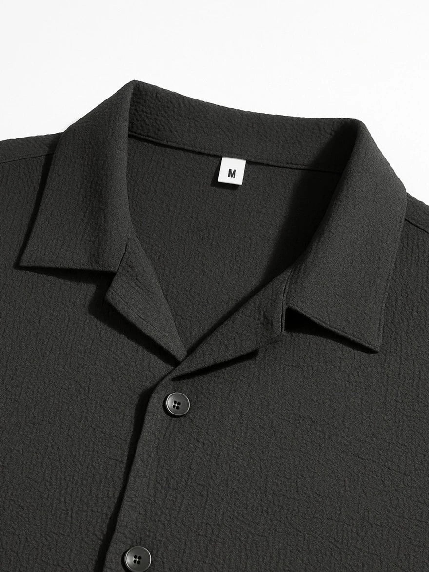 Camisa Masculina Texturizada Old Money
