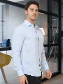 Camisa Social Masculina Slim | Estilo Minimalista e Caimento Premium