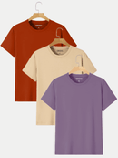 Kit 3 Camiseta Básica Masculina Lisa em Algodão ORIGNS