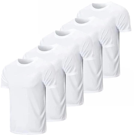 Kit 5 Camisetas 100% Poliéster Premium