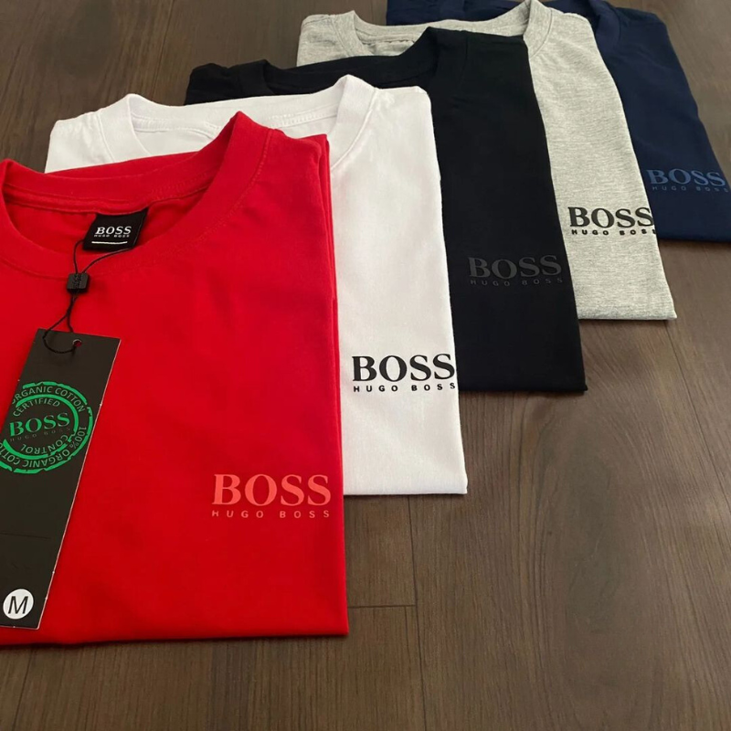 Kit 3 Camisetas BOSS Masculinas Estilo, Conforto e Qualidade