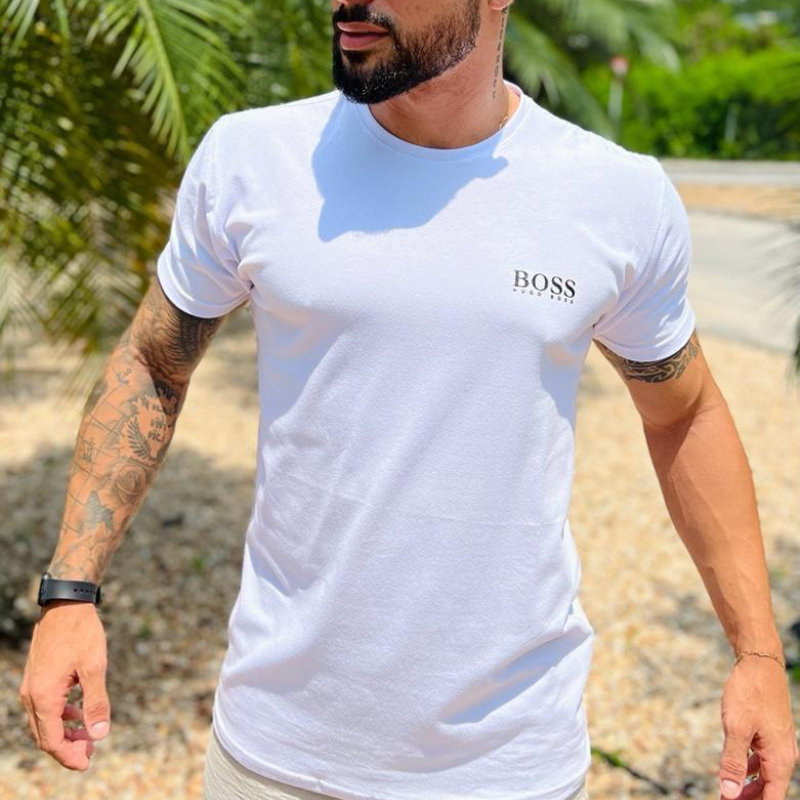 Kit 3 Camisetas BOSS Masculinas Estilo, Conforto e Qualidade