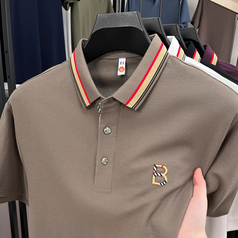 Camisa Polo Masculina Importada – 100% Algodão Puro, Bordado de Luxo e Conforto Incomparável