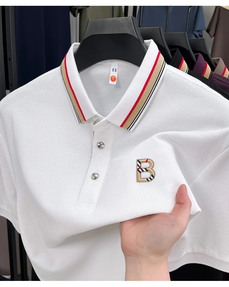 Camisa Polo Masculina Importada – 100% Algodão Puro, Bordado de Luxo e Conforto Incomparável