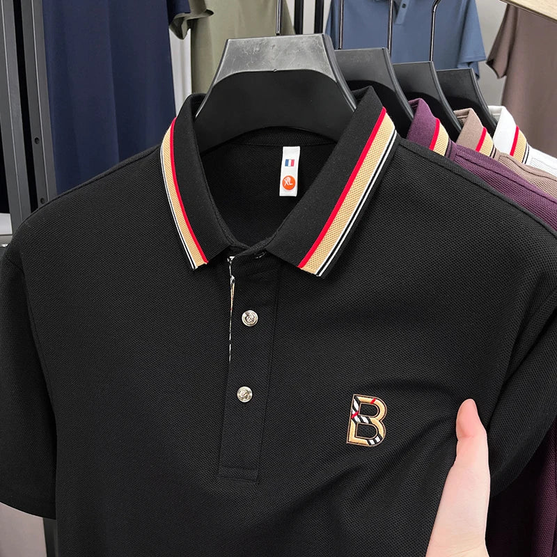 Camisa Polo Masculina Importada – 100% Algodão Puro, Bordado de Luxo e Conforto Incomparável