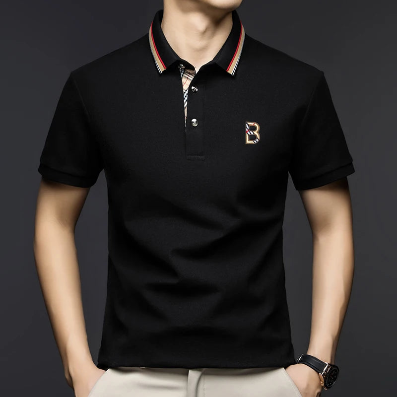 Camisa Polo Masculina Importada – 100% Algodão Puro, Bordado de Luxo e Conforto Incomparável