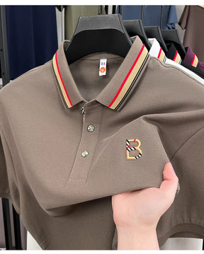 Camisa Polo Masculina Importada – 100% Algodão Puro, Bordado de Luxo e Conforto Incomparável