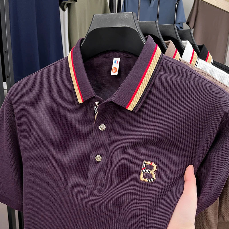 Camisa Polo Masculina Importada – 100% Algodão Puro, Bordado de Luxo e Conforto Incomparável