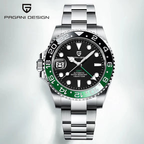 Relógio PAGANI DESIGN PD-1662 GMT Automático Masculino | Luxo Acessível