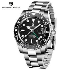 Relógio PAGANI DESIGN PD-1662 GMT Automático Masculino | Luxo Acessível
