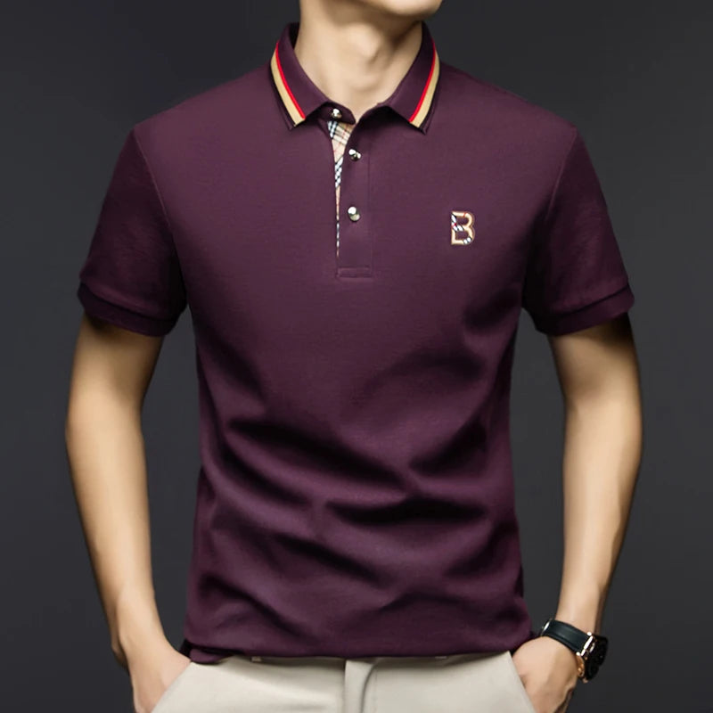 Camisa Polo Masculina Importada – 100% Algodão Puro, Bordado de Luxo e Conforto Incomparável