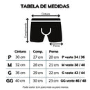 Kit com cinco cuecas em 100% algodão