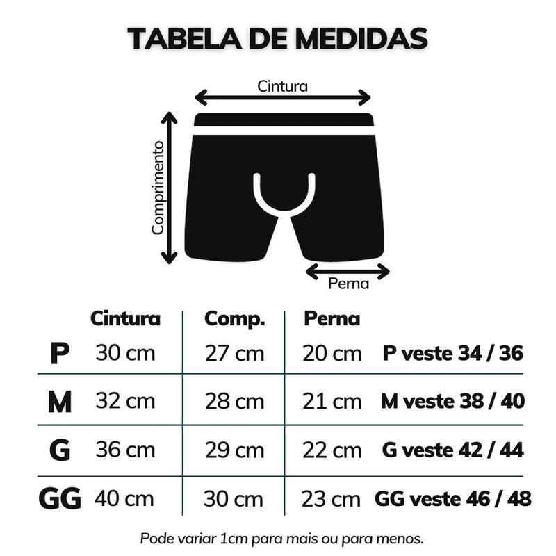 Kit com 5 Cuecas de Algodão Masculinas  Conforto e Qualidade Premium
