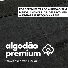 Kit com 5 Cuecas de Algodão Masculinas  Conforto e Qualidade Premium