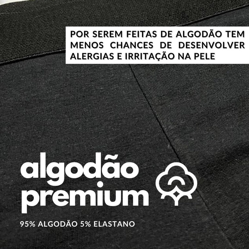 Kit com 5 Cuecas de Algodão Masculinas  Conforto e Qualidade Premium