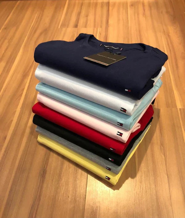 Camisetas Tommy hifilger Essential cotton [kit com 3]