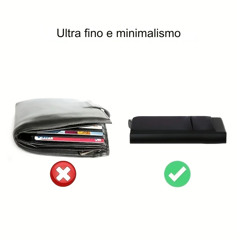 Porta cartões minimalista