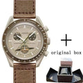 Relógio Omega x Swatch Moonswatch Mission to the Moonphase “Snoopy” – Edição Especial Espacial