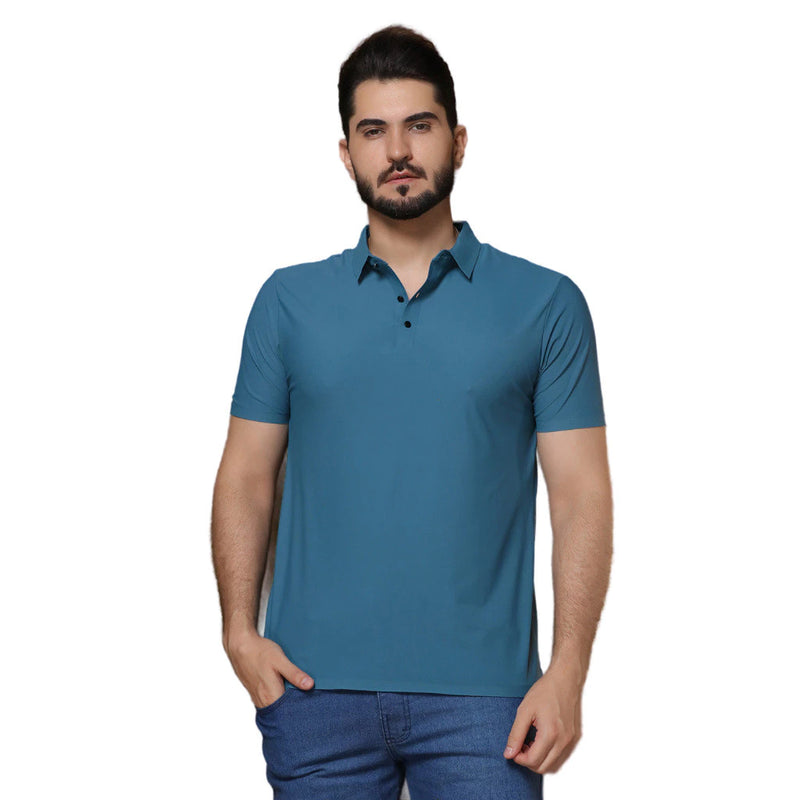 Polo Masculina de Alta Qualidade: Seda Gelada Importada