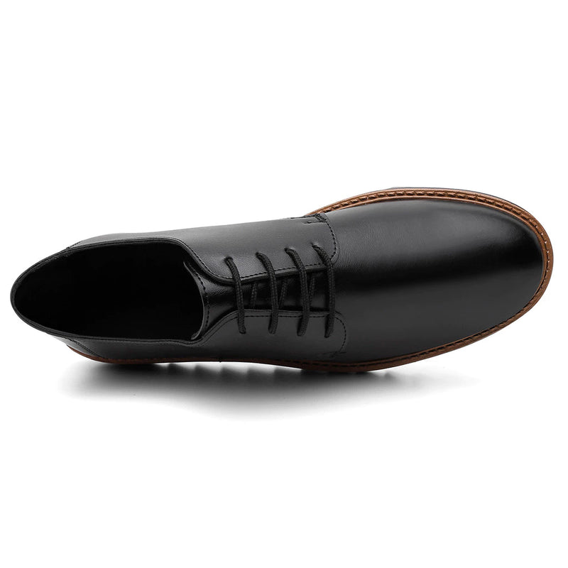 Sapato Social Masculino Derby Esporte Fino com Sola Alta – Elegância e Conforto